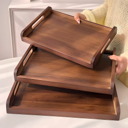 Wooden Tray Set 3 Pcs